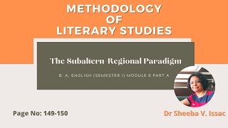 The SubalternRegional Paradigm Part 02 of 05 [upl. by Ainar]