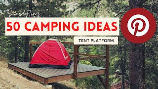 Camping ideas  50 Tent Platform ideas from Pinterest  SimplyTiny [upl. by Sherourd]