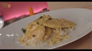 Recette de Aiguillettes de poulet au lait de coco  750g [upl. by Cox]