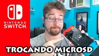 Como trocar o MICROSD do Nintendo Switch sem perder seus dados  DicasSwitch [upl. by Prentice]