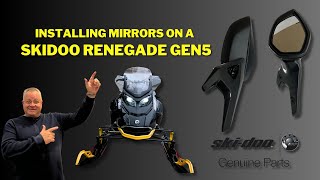 Upgrade Your Skidoo Renegade Gen5  Installing Genuine Skidoo Mirrors Tutorial [upl. by Ahsieat652]