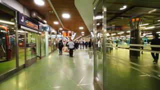 Sweden Stockholm Liljeholmen Subway station  bus exchange escalator and SMW elevator ride [upl. by Lucania487]