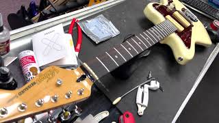 Vintage Jazzmaster V65VWW Staytrem Tremolo Replacement [upl. by Louls]