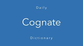 Cognate Daily Dictionary [upl. by Minetta444]