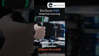 Einscan HX vs Einscan HX2  Scanning Speed Comparison  Wheel Hub [upl. by Zita986]