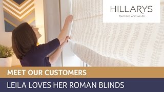 Hillarys Reviews  Leilas bedroom roman blinds [upl. by Werner]