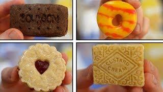 DIY Custard Cream Jammie Dodger Party Rings amp Chocolate bourbon biscuits [upl. by Domenico]