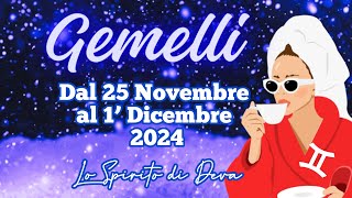 Gemelli ♊️ 25 NOV al 1’ DIC ‘24 tarocchiinterattivi tarocchiamore oroscopogemelli geminitarot [upl. by Ekusuy]