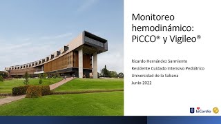 Monitoria hemodinamica II PiCCO Vigileo 12 Curso Fisiología UCIP 2022 06 29 [upl. by Carpio876]