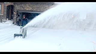 EGO Power  24quot Snow Blower Assembly and Test the electricsnowblower [upl. by Skantze]