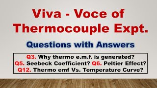 Thermocouple Experiment  Thermal Physics  Viva Voce  Practical File [upl. by Ojahtnamas309]