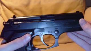 Marui M8000 Cougar G Spring Pistol Airsoft Overview [upl. by Atteloj754]