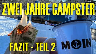 zwei Jahre Campster  Fazit Teil 2  die Kosten [upl. by Adnerad]