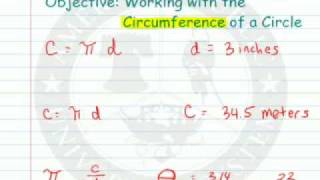 Circumference and Diameter of a Circle and Pi [upl. by Assylla]