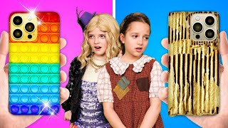 Rich VS Broke Girls  Amazing Gadgets vs Awesome Hacks Funny Situations [upl. by Ilohcin]