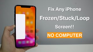 How to Restart  Reboot an iPhone when your Screen is Frozen [upl. by Yorick505]