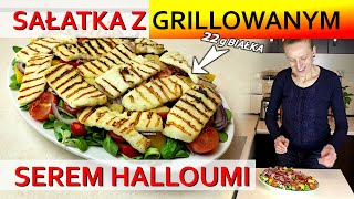 157  Przepis na SAŁATKĘ z GRILLowanym serem HALLOUMI i roszponką  Serowy przysmak [upl. by Chelton]