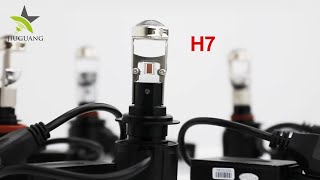 H7 Mini Led Projector Headlight Bulb JGY9 [upl. by Lisab694]