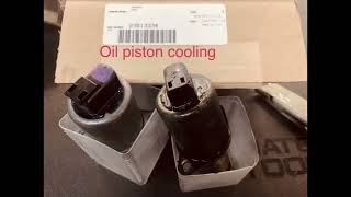 Oil thermostat valve oil piston cooling valve replace Volvo d13 [upl. by Enautna]