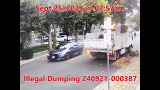 9252024  City response to Illegal Dumping Incident Nbr 240921000387 [upl. by Yleen]