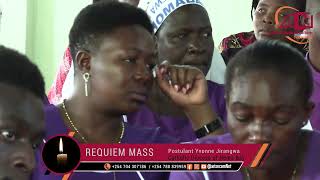 Requiem Mass  Postulant Yvonne Jirangwa  Homily Part a  01112024 [upl. by Ahsatin949]