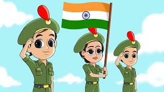 Nanha Munna Rahi Hoon I FunForKidsTV  Hindi Rhymes I 26 January song [upl. by Larrie]