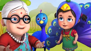 Nani Teri Morni ko mor le gaye  3D Hindi Rhymes For kids  Hindi Poem  jugnu kids india [upl. by Pillsbury677]