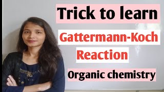 Trick to learn GattermannKoch reaction organic chemistry class 12 [upl. by Findlay]