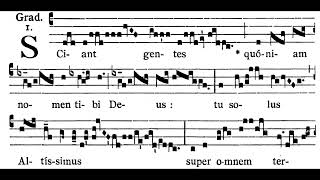 Sexagesima Gradual Sciant gentes Solfeggio [upl. by Golter]