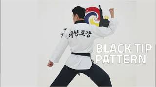 Black Tip Pattern by Taeseong Taekwondo [upl. by Tiebold]