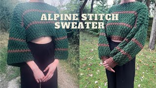 Alpine Sweater  Crochet Tutorial [upl. by Inaluiak]