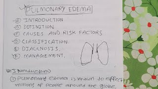 Pulmonary Edema In Bengali DefinitionTypesCausesPathophysiologysingampSymptomDiagnosisTreatment [upl. by Mina]