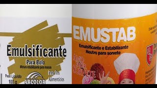 Qual é a diferença entre o emulsificante para bolos e o emulsificante para sorvetes [upl. by Ahsimik]