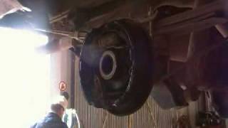 Jeep Cherokee rear wheel bearing replacement part 6 [upl. by Noyerb478]