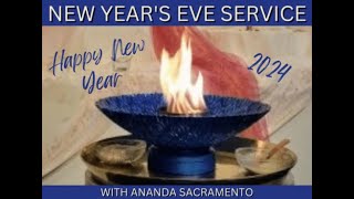 Ananda Sacramento New Years Eve service 2024 [upl. by Dallon]