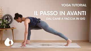 YOGA tutorial  Il passo in avanti dal cane a faccia in giù [upl. by Marucci]