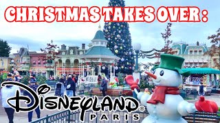 CHRISTMAS Magic Takes Over DISNEYLAND Paris [upl. by Aiam]