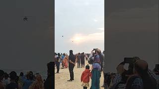 Air show at Puri sea beach [upl. by Notsreik]