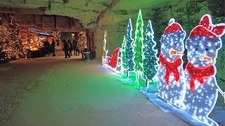 Valkenburg Christmas Market The Largest Underground Christmas Market in Europe [upl. by Yanarp]