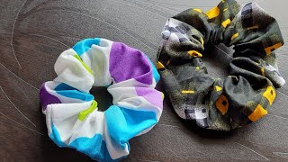 How to make Hair rubber bandDiy scrunchie tutorial [upl. by Lamar]