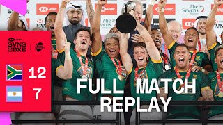 Blitzboks make it FIVE  South Africa v Argentina  Full Match Replay  Dubai HSBC SVNS [upl. by Atims]