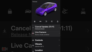 New Tesla Software Update 2024268 tesla softwareupdate elonmusk shorts [upl. by Weinert704]