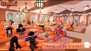 GETTING A JOB AT KOHAU RESTURANT Roblox Kohau Hibachi Restaurant [upl. by Lledyr]