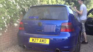 Golf R32 milltek manifolds decat milltek back box remapped maybe cams [upl. by Kcirdla813]