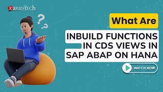 Inbuild Functions In CDS Views in SAP ABAP on HANA  ZaranTech [upl. by Particia]