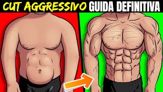 Guida al CUT AGGRESSIVO X NATURAL PERDI GRASSO e MANTIENI la MASSA MUSCOLARE No Calcoli da fare [upl. by Anul]