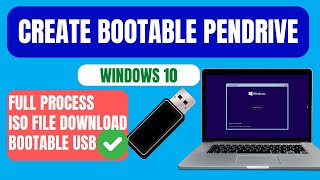 How To Download Windows 10 ISO amp Make Bootable Pen Drive for Installation  Any PCLaptop 2024✨ [upl. by Oidualc739]