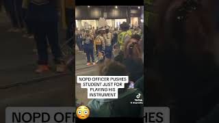 Officer instigates an arrest on a black student playing his band show [upl. by Aderfla783]