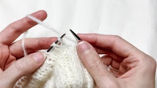 How to end German Short Rows in the round  Resolve the last Double Stitch  Knitting Tutorial [upl. by Arlena]