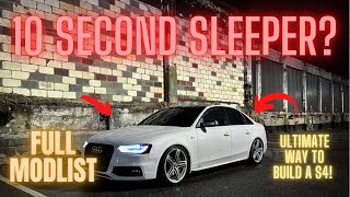 B85 Audi S4 COMPLETE and FULL Mod ListWalkaround [upl. by Ynneh219]